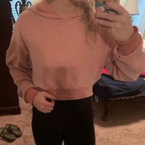 Cropped Pink Sweatshirt